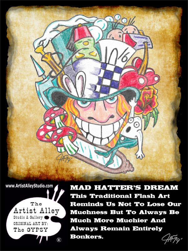 Mad Hatters Dream Body Art Lover's Soy Wax Candle Free Poster
