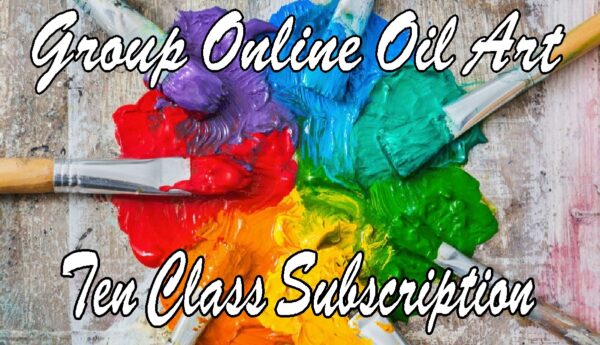 Group Online Oil Art Ten Class Subscription Via Video Featured Image