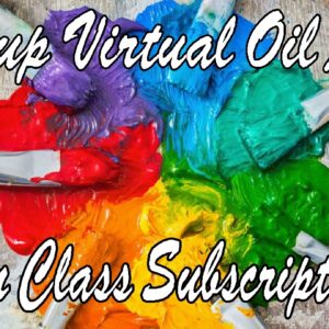 Group Virtual Oil Art Ten Class Subscription Via Zoom Featured Image